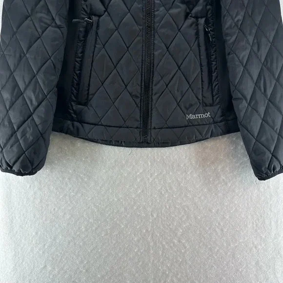 Marmot Jacket Womens Size XS Eclipse Diamond Quilted Full Zip Insulated Black - Picture 5 of 13